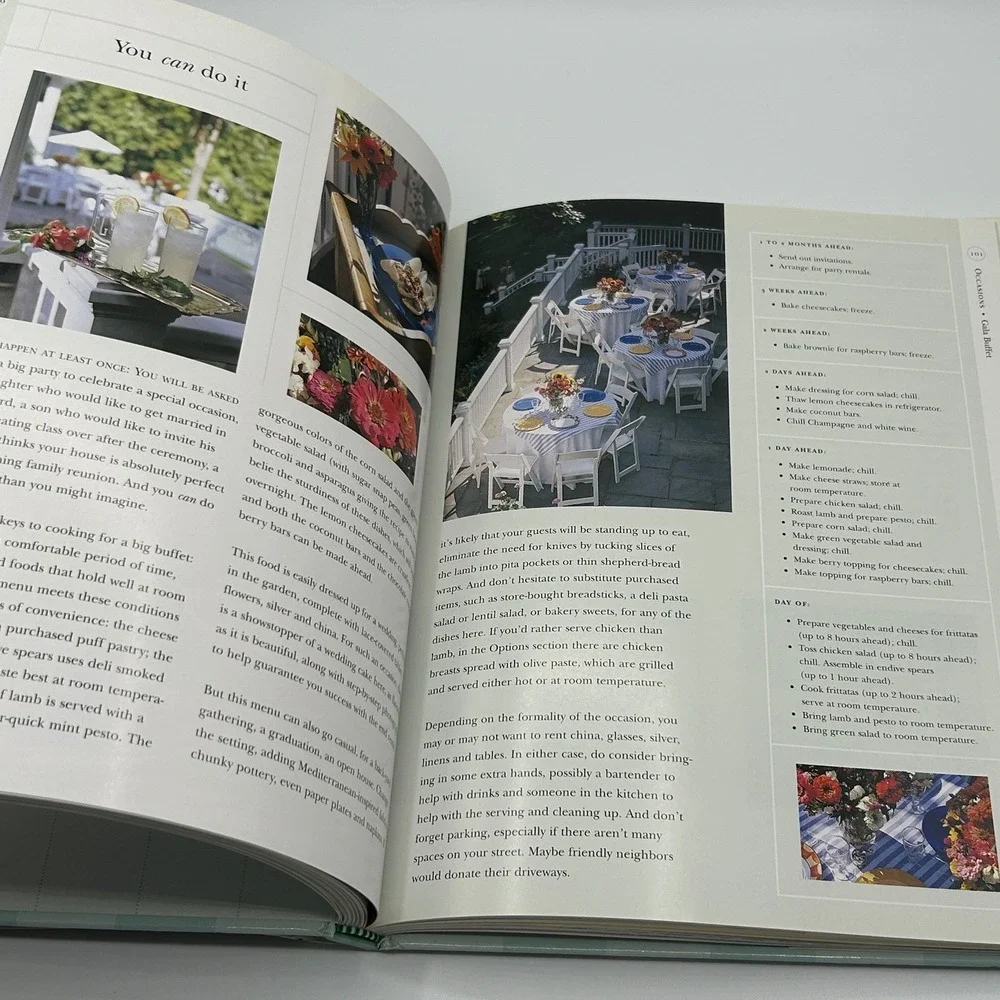 Bon Appetit Weekend Entertaining Cookbook Recipes Party Hardcover Illustrated 98